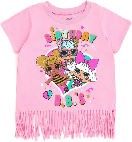 L.O.L. Surprise! Diva Bon Bon Queen Bee Neon QT Camiseta de cumpleaños para niñas de niño pequeño a niño grande
