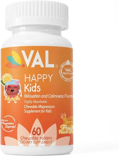 Miniatura 19 de VAL Magnesio para Niños Magnesio de Alta Absorción para Calma, Relajación y Concentración Glicinato de Mg, Citrato y Taurato con Vitamina B6