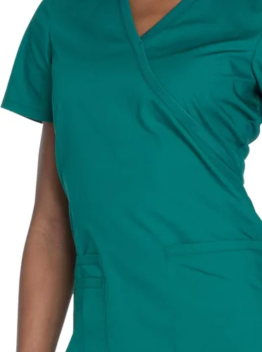 Miniatura 3 de Cherokee Women's Workwear Originals Mock Wrap Scrubs Shirt