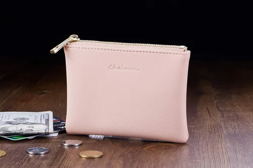 Miniatura 5 de Chelmon - Monedero de piel auténtica con zíper para hombre y mujer