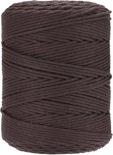 Miniatura 69 de Cuerda de macramé 4 mm x 328 yardas Natural Cuerda de algodón para macramé Cuerda de macramé colorida Cordón de algodón suave Suministros de macramé