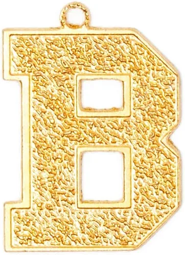 Miniatura 9 de Bright Creations Dijes de letras con iniciales, paquete de 26, cobre chapado en oro para hacer joyas de oro