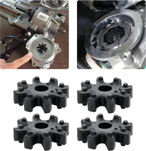 Miniatura 5 de Ziciner 4 piezas de repuesto de acoplador de dirección flexible, columna de máquina de dirección asistida automática, rueda de goma de plástico