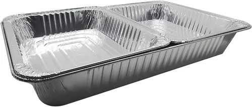 Miniatura 3 de Juego de 28 piezas de repuesto desechables de aluminio para bufé, incluye sartenes de aluminio, combustible de metanol, utensilios para servir