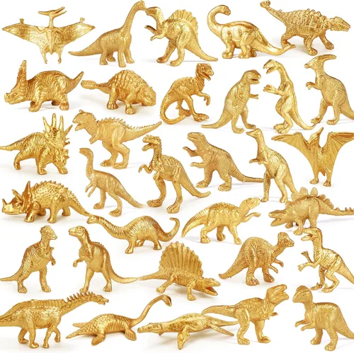Miniatura 8 de 48 piezas de mini figuras de dinosaurio que brillan en la oscuridad para niños, cesta de relleno de huevos de Pascua, suministros de fiesta