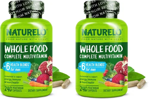 Miniatura 9 de NATURELO Multivitamínicos para Hombres - Multivitamínico de Alimentos Integrales para Hombres con Vitaminas, Minerales - 240 Cápsulas Vegetarianas