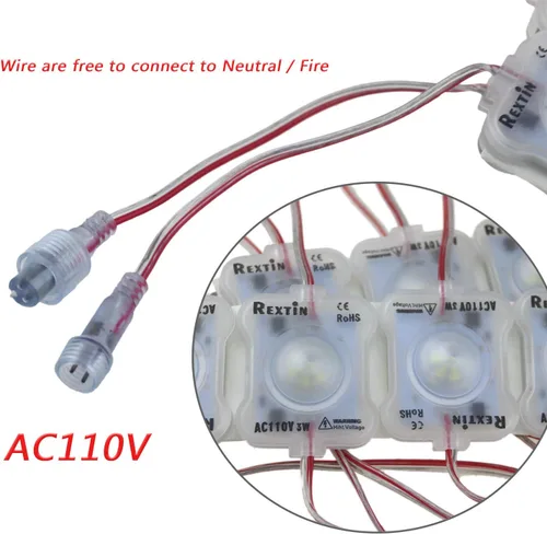 Miniatura 4 de Super brillante 110 V 100 unids nuevo modelo 2835 6 LED módulo 3W por módulo impermeable luz decorativa para letrero de letras carteles