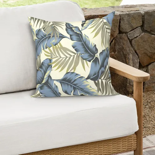 Miniatura 597 de Juego de 2 almohadas para exteriores de 16 x 16 pulgadas, repelentes al agua con interiores, para muebles de patio, hogar, jardín, geometría bohemia