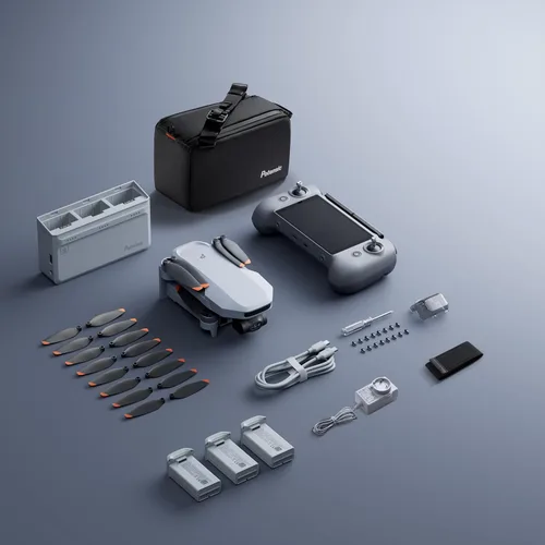 Miniatura 8 de Potensic ATOM 2 Combo Fly More con RC PTD 1, drones con cámara para adultos con video 4K, foto 8K, transmisión de 10KM, 96 minutos de vuelo, cardán