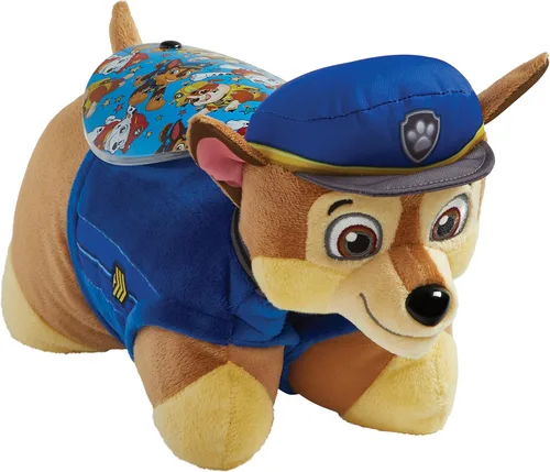 Miniatura 2 de Pillow Pets Paw Patrol Chase Sleeptime Lite de 11 pulgadas, luz nocturna de animales de peluche de Nickelodeon, regalo de juguete de peluche