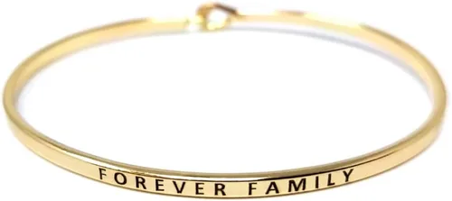 Miniatura 22 de By you - Brazalete con gancho, pulsera delgada grabada con un mensaje positivo e inspirador