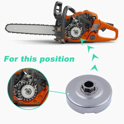 Miniatura 4 de Adefol Conjunto de tambor de embrague para motosierra Husqvarna 372 371 365 362 XP Jonsered 2172 2171 2165 2165 2163 2071 2065 2063, tambor