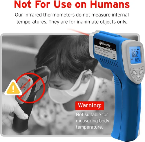 Miniatura 7 de Etekcity Termómetro infrarrojo láser pistola de temperatura 1080, -58°F ~ 1130°F para carne, alimentos, dulces, pizza, horno, pistola de calor