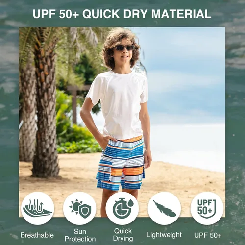 Miniatura 24 de Kanu Surf Traje de baño Yolo de secado rápido UPF 50+ para niños