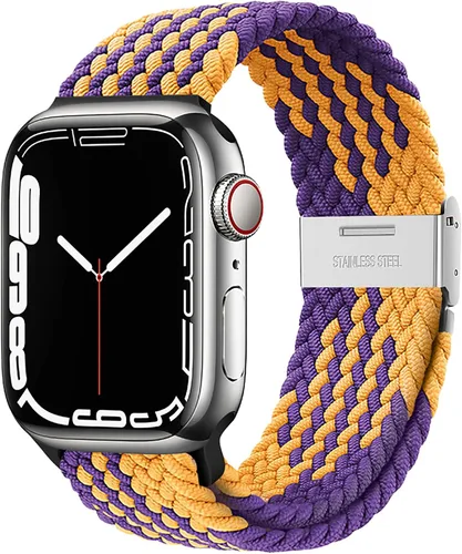Miniatura 28 de Qimela Correa Compatible con Apple Watch de 1.49/1.57/1.61/1.65/1.73/1.77/1.77/1.93 pulgadas para Mujeres y Hombres, Correa Deportiva Solo Loop