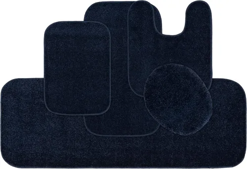 Miniatura 84 de Garland Rug Gramercy - Alfombra de baño rectangular lavable de polipropileno de felpa de 20 x 34 pulgadas, color azul lavabo, suave, absorbente