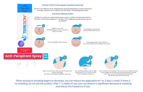 Miniatura 7 de Tereson Spray antitranspirante clínico Strength 1.69 Fl Oz Dermatológicamente probado - Tratamiento de hiperhidrosis