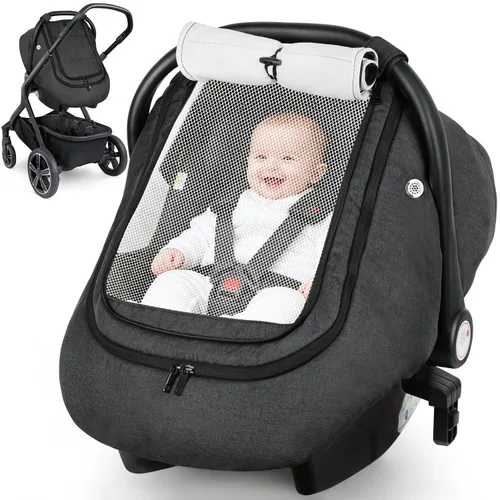 Miniatura 12 de Rquite Funda de asiento de automóvil para bebé, fundas de asiento de automóvil de invierno para niño y niña, funda impermeable para asiento
