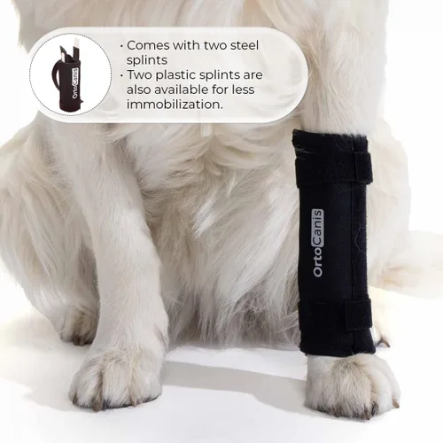 Miniatura 6 de Ortocanis - Soporte carpiano para perros Inestabilidad carpiano u osteoartritis, hiperextensión carpiano Estabiliza y reduce el dolor Férulas