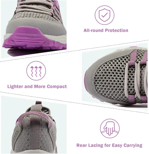 Miniatura 6 de MAINCH Zapatos de agua de senderismo para mujer, de secado rápido, para deportes al aire libre