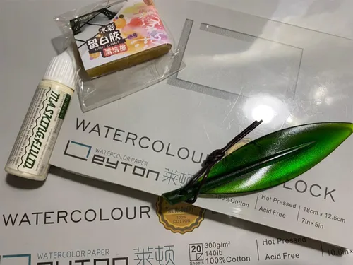 Miniatura 9 de Bloque de papel para acuarela 100% de algodón sin deformación - 20 hojas de 160 lb/350 gsm de papel prensado en caliente para suministros de arte
