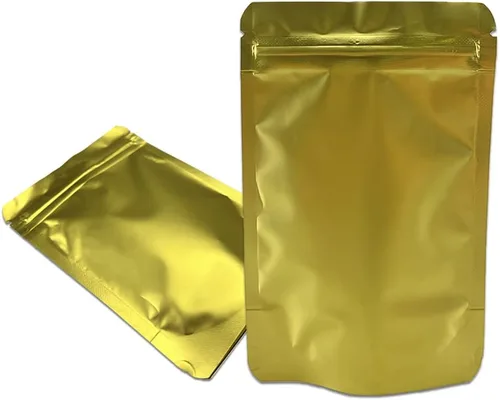Miniatura 13 de PABCK Bolsas de sellado térmico resellables de 3.55 mil de grosor Mylar negro esmerilado, bolsas selladas de papel de aluminio negro esmerilado, 50