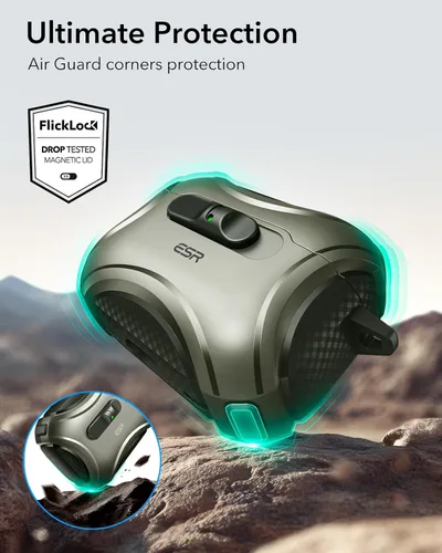 Miniatura 7 de ESR Funda para AirPods Pro 3 (2025), Compatible con Funda de AirPods Pro de 3ª Generación (Cable USB-C), MagSafe Sin Esfuerzo, Bloqueo a Prueba