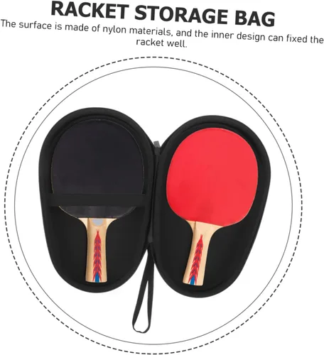 Miniatura 8 de BESPORTBLE The Tote Bag Organizador Raqueta de tenis de mesa Bolsa de paddle Bolsa de murciélago Bolsa portátil Raqueta Paddle Case Pingpong Funda