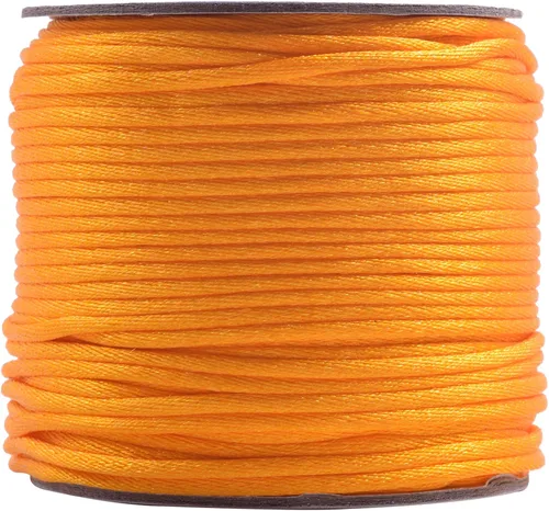 Miniatura 49 de KONMAY 80 Yardas 1.0mm Cordón Rattail de Nylon Satén Seda Trim Hilo para Cuentas para Nudos Chinos, Kumihimo, Trabajo con Cuentas, Macramé, 2-Azul