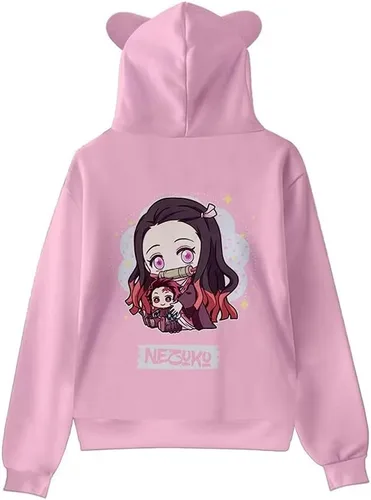 Miniatura 2 de SodaMeow Sudadera con capucha de anime para hombres y mujeres, unisex, llavero gratis