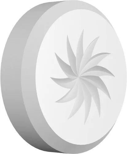 Miniatura 9 de Ekena Millwork ROSP050X050X050GRY13 Roseta estándar con borde biselado, 5 pulgadas de ancho x 5 pulgadas de alto x 1/2 pulgadas de alto, PVC