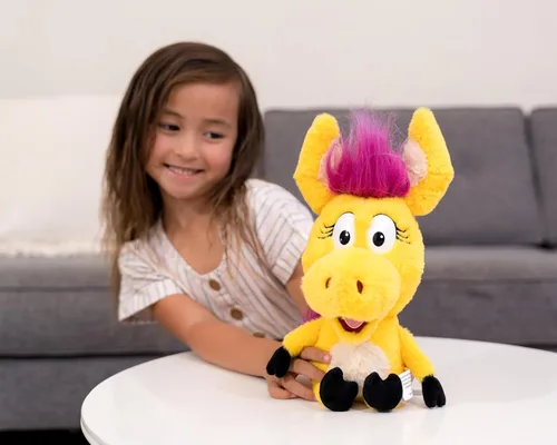 Miniatura 3 de Jada Donkey Hodie - Muñeca de peluche de burro amarillo de 14 pulgadas, juguetes para niños