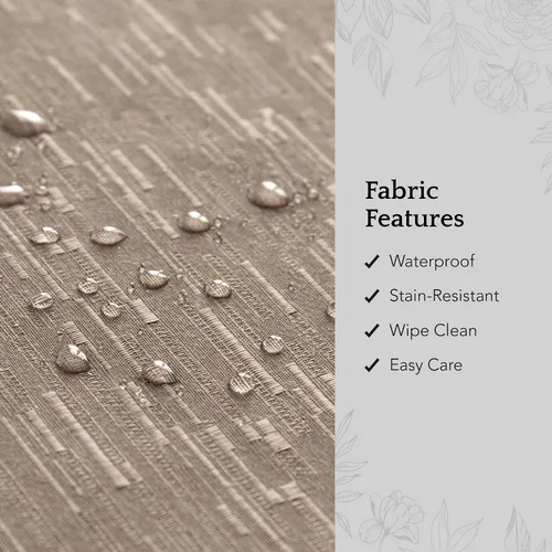 Miniatura 5 de Elrene Home Fashions - Servilletas de comedor de tela con textura sólida continental, resistentes al agua y a las manchas, juego de 4, 43 x 43 cm