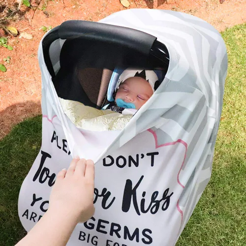 Miniatura 6 de Fundas de asiento de automóvil para bebé, toldo de asiento de automóvil, fundas de cochecito infantil para recién nacidos, fundas de lactancia