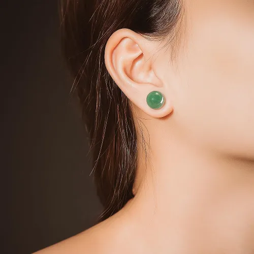 Miniatura 17 de SmileBelle Aretes tipo dormilona para mujer, de plata de ley de 18 quilates, con turquesa, como regalo de cumpleaños, aretes de cristal de perlas