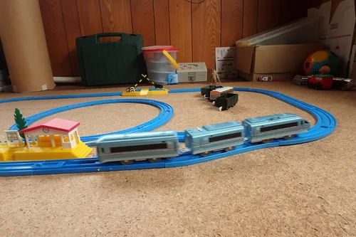 Miniatura 5 de Pla-rail ¡Comienza a construir pla-riel! Juego de rieles básicos.