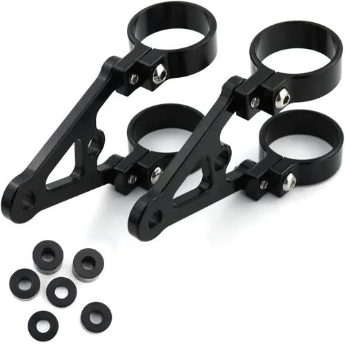 Miniatura 6 de Xitomer 1 par para tubos de horquilla delantera, soporte para lámpara de cabeza, soportes de faros delanteros de montaje CNC (1.378 in)