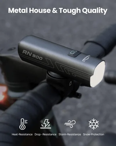 Miniatura 5 de Magicshine RN600/900 V2.0 Bike Light, USB-C Rechargeable Anti-Glare Front Bike Headlight, IPX7 Waterproof Aluminum Bicycle Light for Night Riding