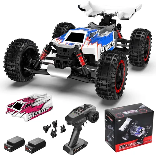 ITEFDTUTNE 1:16 Autos de control remoto sin escobillas, camión RC eléctrico todo terreno fuera de carretera de hasta 62 mph, camión monstruo RC 4WD