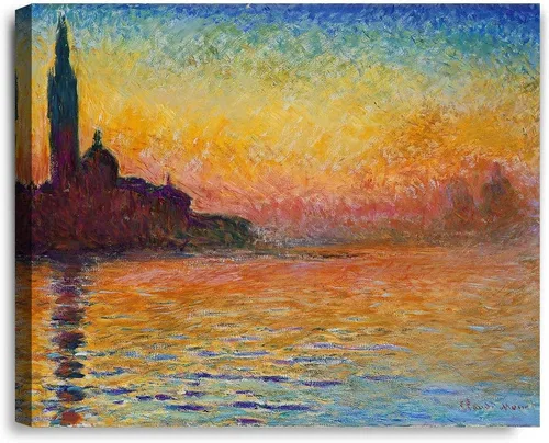 Miniatura 31 de IPIC - Reproducción artística de los lirios de agua de Claude Monet 1906, impresiones giclée coinciden con el marco dorado clásico, arte de pared