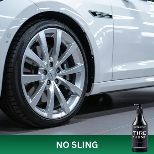 Miniatura 5 de The Pro Stuff® Tire Shine - Abrillantador de neumáticos satinado para acabado negro profundo Sin salpicaduras, secado rápido, sin disolventes
