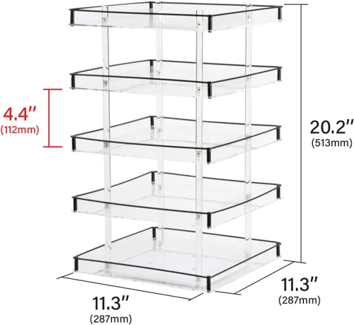 Miniatura 6 de MK302 – Acrílico Nail Polish Rotating Display Rack