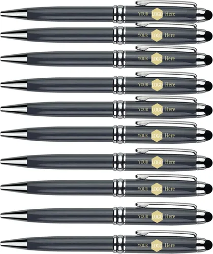 Miniatura 8 de Ancolo Bolígrafos publicitarios personalizados con lápiz capacitivo, personalizados con tu logotipo o mensaje, bolígrafos con nombre, número