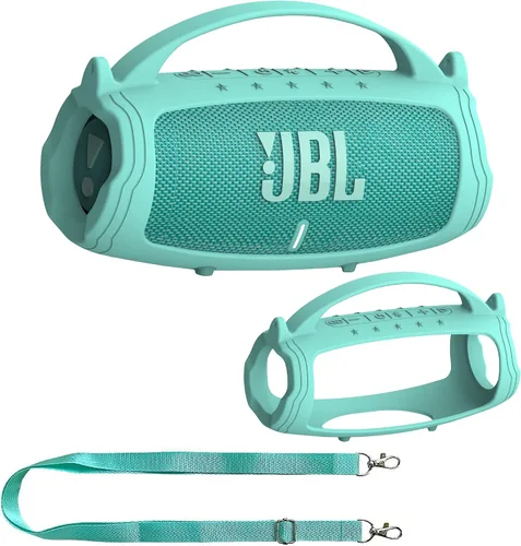 Miniatura 8 de JCHPINE Funda de Silicona para Altavoz Bluetooth Portátil JBL Charge 5, Soporte de Piel Protectora para Accesorios de Altavoz JBL Charge 5
