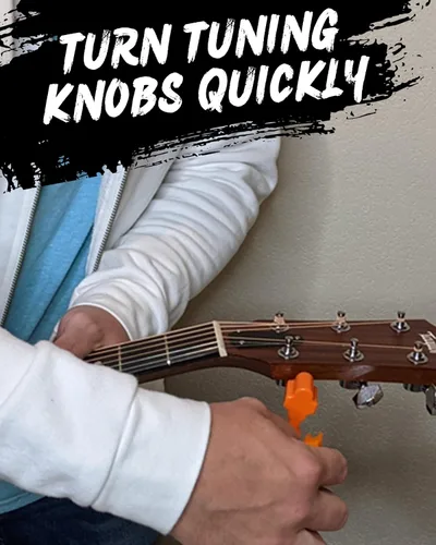 Miniatura 4 de Enrollador de cuerdas de guitarra, cortador de cuerdas y extractor de pasadores de puente, herramienta de guitarra 3 en 1 para guitarras acústicas