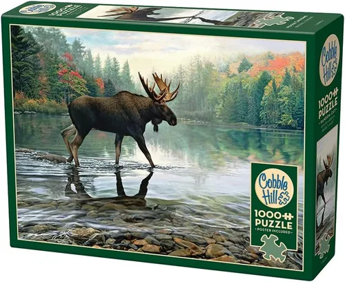Miniatura 4 de Cobble Hill - Rompecabezas de 1000 piezas - Moose Crossing - Póster de muestra incluido