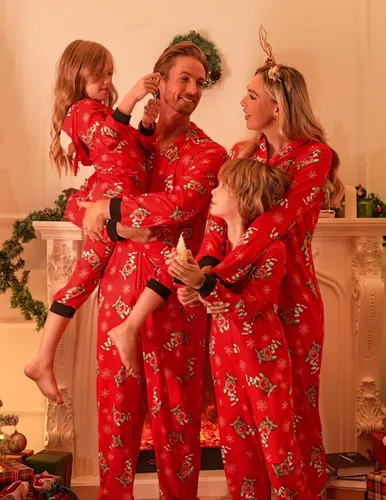 Miniatura 2 de Ekouaer Conjuntos de pijamas navideños familiares a juego
