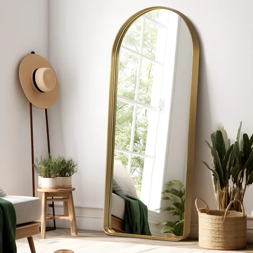 Miniatura 19 de NicBex Espejo de tocador de baño de 32 x 22 pulgadas, espejo de pared con marco de aleación para tocador de baño, dormitorio, pasillo y decoración