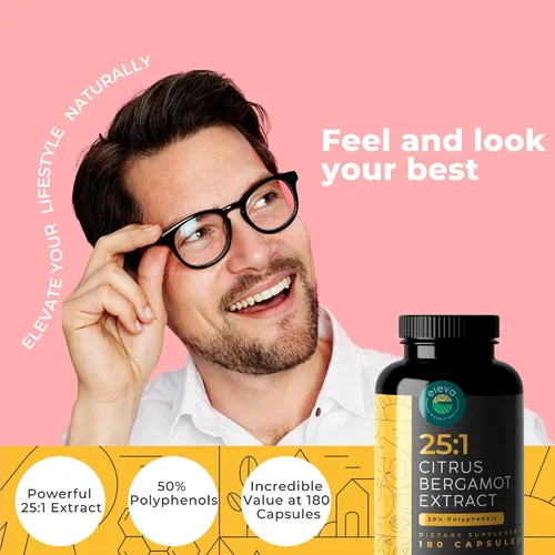 Miniatura 5 de Paquete de bergamota cítrica y cactus nopalo, 180 cápsulas de bergamota cítrica, 240 cápsulas de cactus nopal, 1500 mg de cactus tuno secado al sol