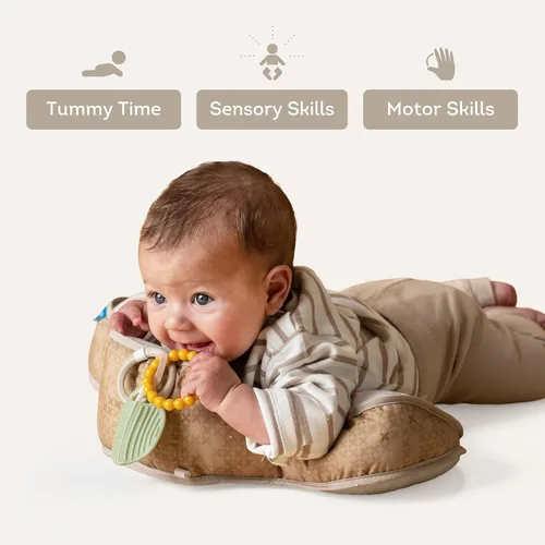 Miniatura 4 de Almohada Taf Toys para Tiempo de Barriga de Bebé con Ergonomía, Mordedor y Fortalecimiento del Cuello para Bebés Recién Nacidos, Juguete Sensorial